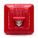 MIRCOM FHS-400-RR Sirena con luz estrobo 24V montaje en pared.webp