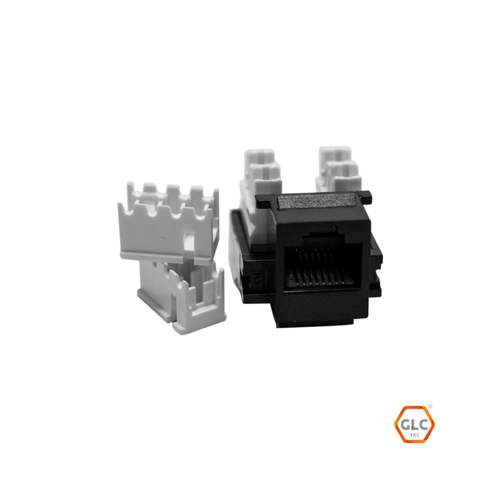 [CE-4003] GLC-JACK RJ45 110 IDC, A/B, Negro CAT. 5E