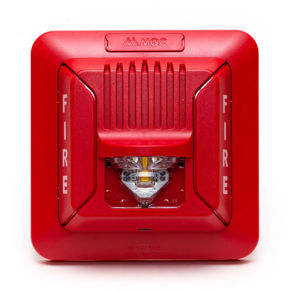 MIRCOM FHS-400-RR Sirena con luz estrobo 24V montaje en pared