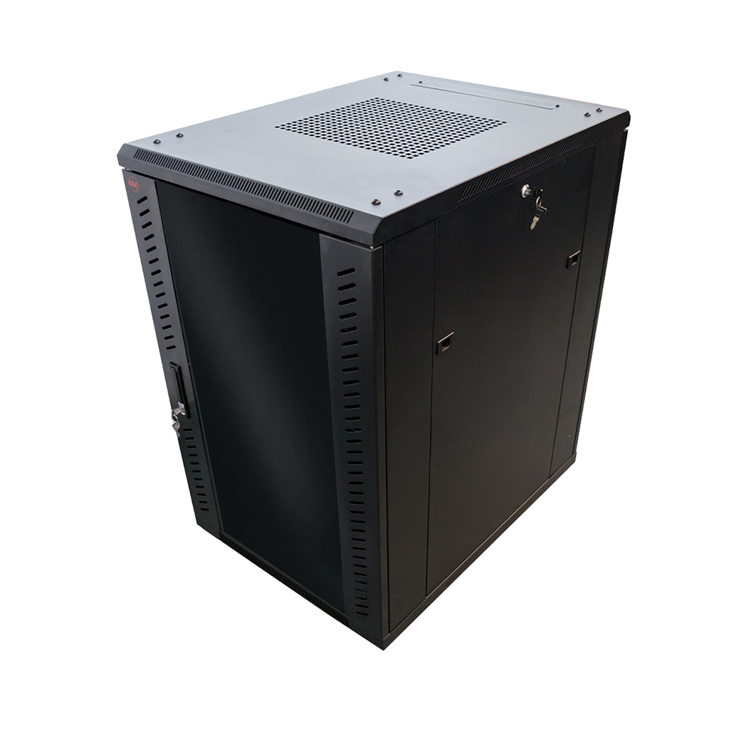 [GLC-RACKP-30U-800] GLC-Gabinete de Piso 19" Prof. 800 mm, 30 RU Pta. Cristal Delantera Desarmado